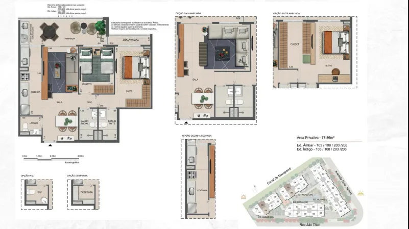 Planta 2: All Jardim Oceânico, apartamento de alto padrão na Barra da Tijuca, Rio de Janeiro