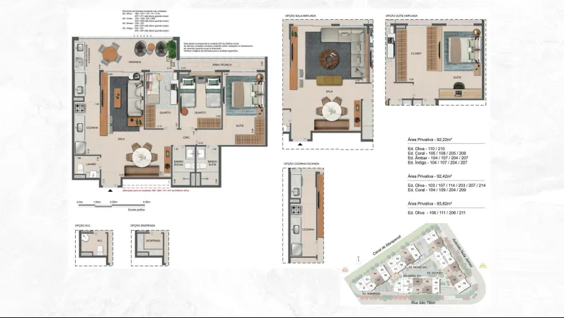 Planta 4: All Jardim Oceânico, apartamento de alto padrão na Barra da Tijuca, Rio de Janeiro