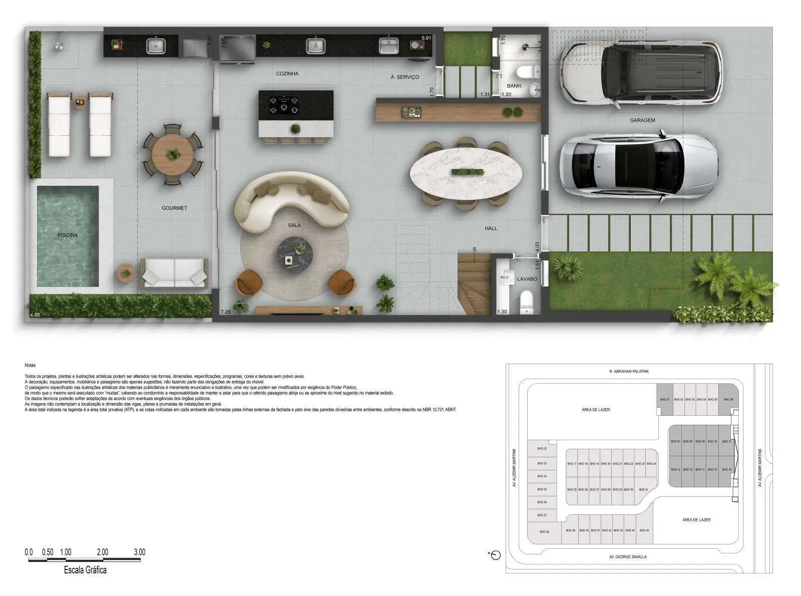 Planta 2: Barra Home Design, casa de alto padrão na Barra da Tijuca, Rio de Janeiro