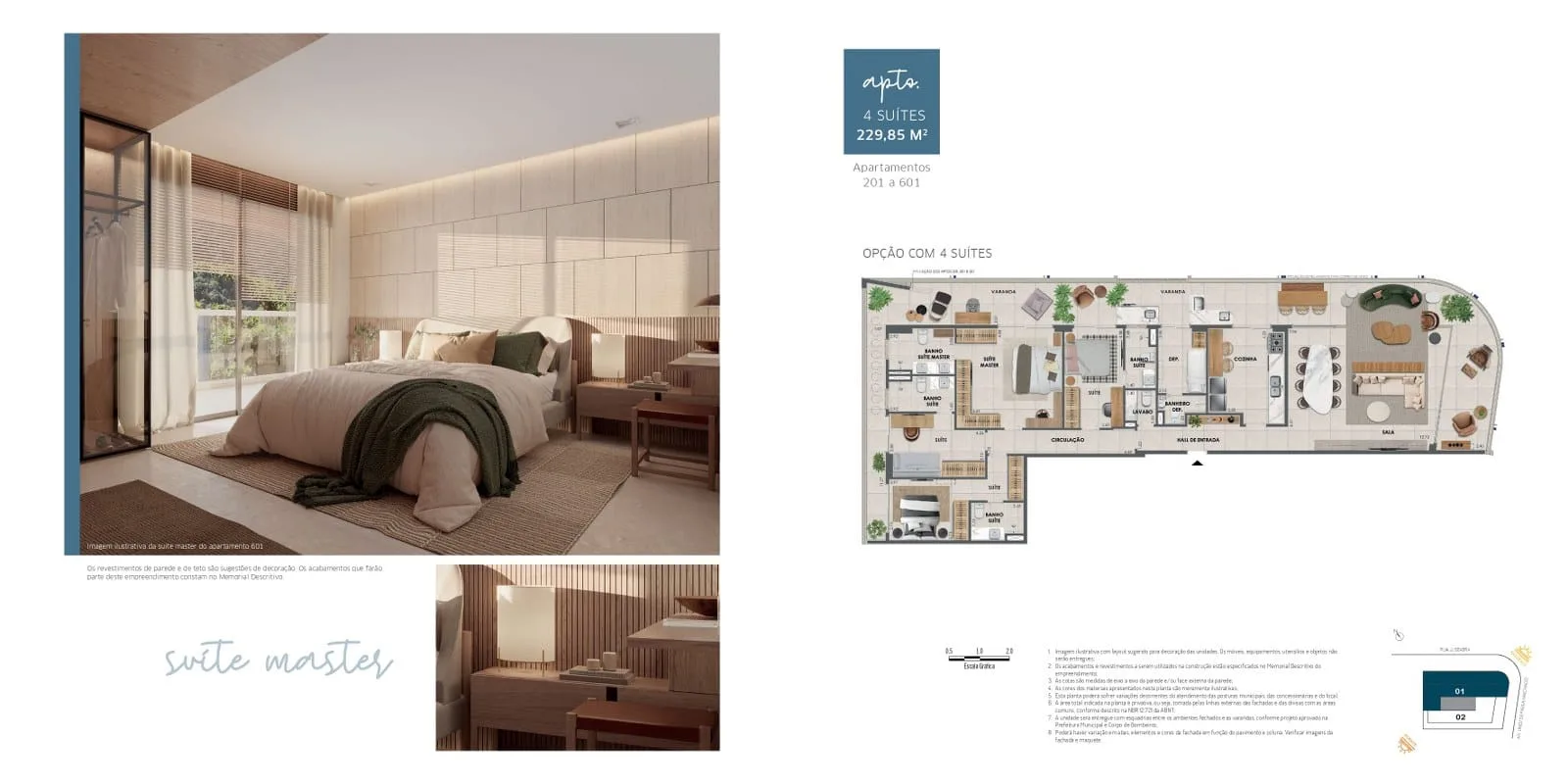 Planta 3: Lineu 708, apartamento de alto padrão na Lagoa, Rio de Janeiro