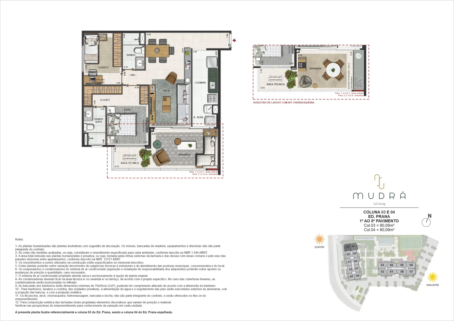 Planta 11: Barra Family Resort, apartamento de alto padrão no Recreio dos Bandeirantes, Rio de Janeiro