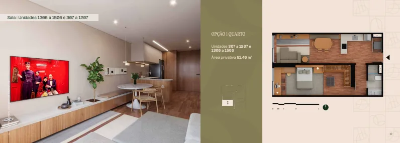 Planta 11: Oriá Residencial Glória, studio de alto padrão na Glória, Rio de Janeiro