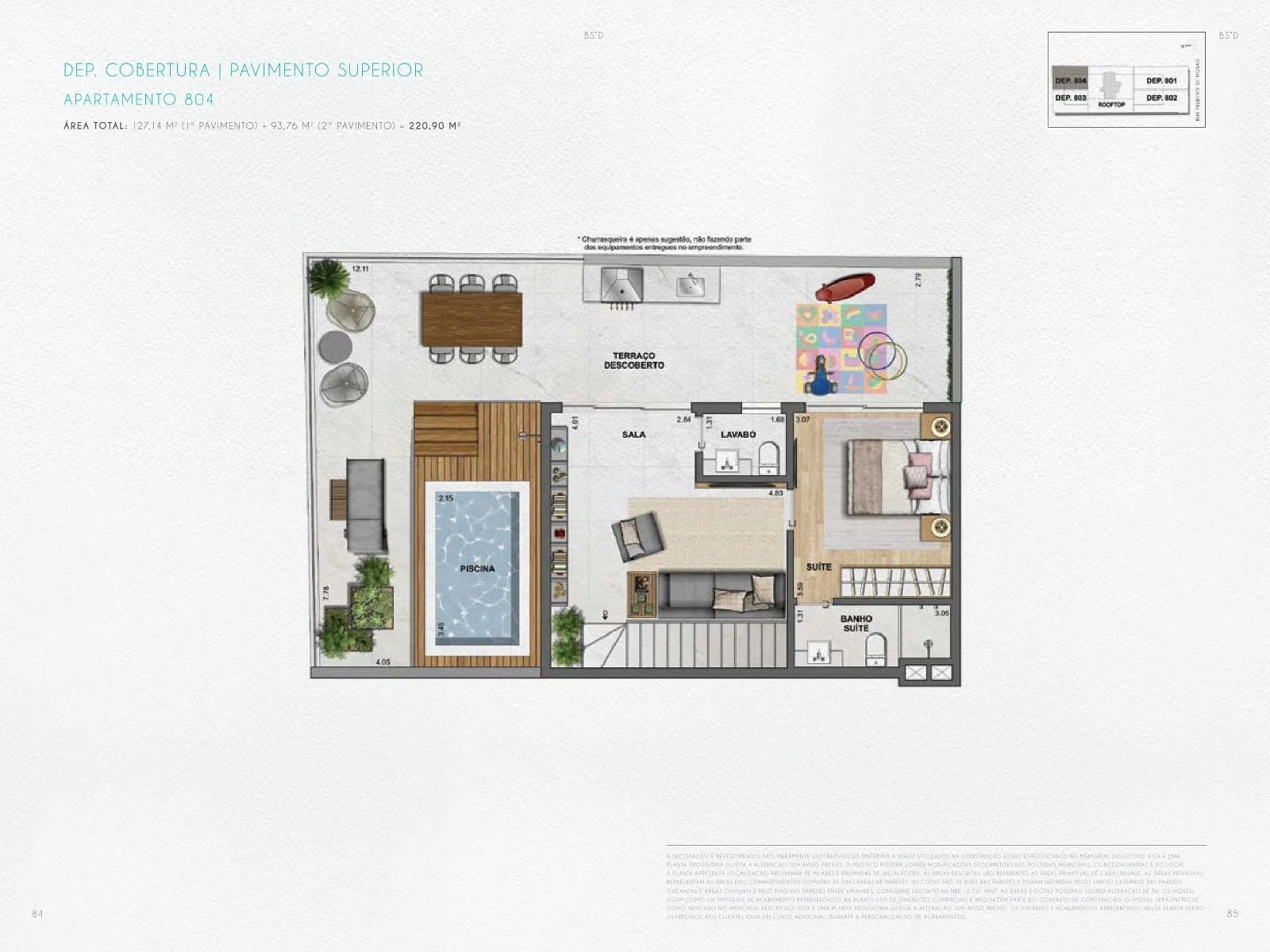 Planta 16: Nove Ipanema Mozak, apartamento de alto padrão em Ipanema, Rio de Janeiro