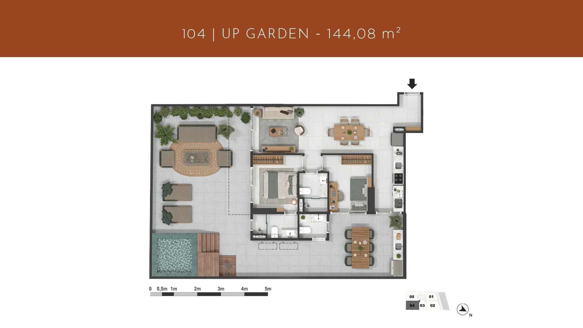 Planta 9: Gávea 99, apartamento de alto padrão na Gávea, Rio de Janeiro