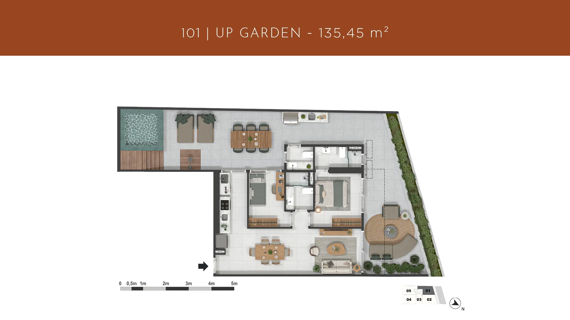 Planta 6: Gávea 99, apartamento de alto padrão na Gávea, Rio de Janeiro