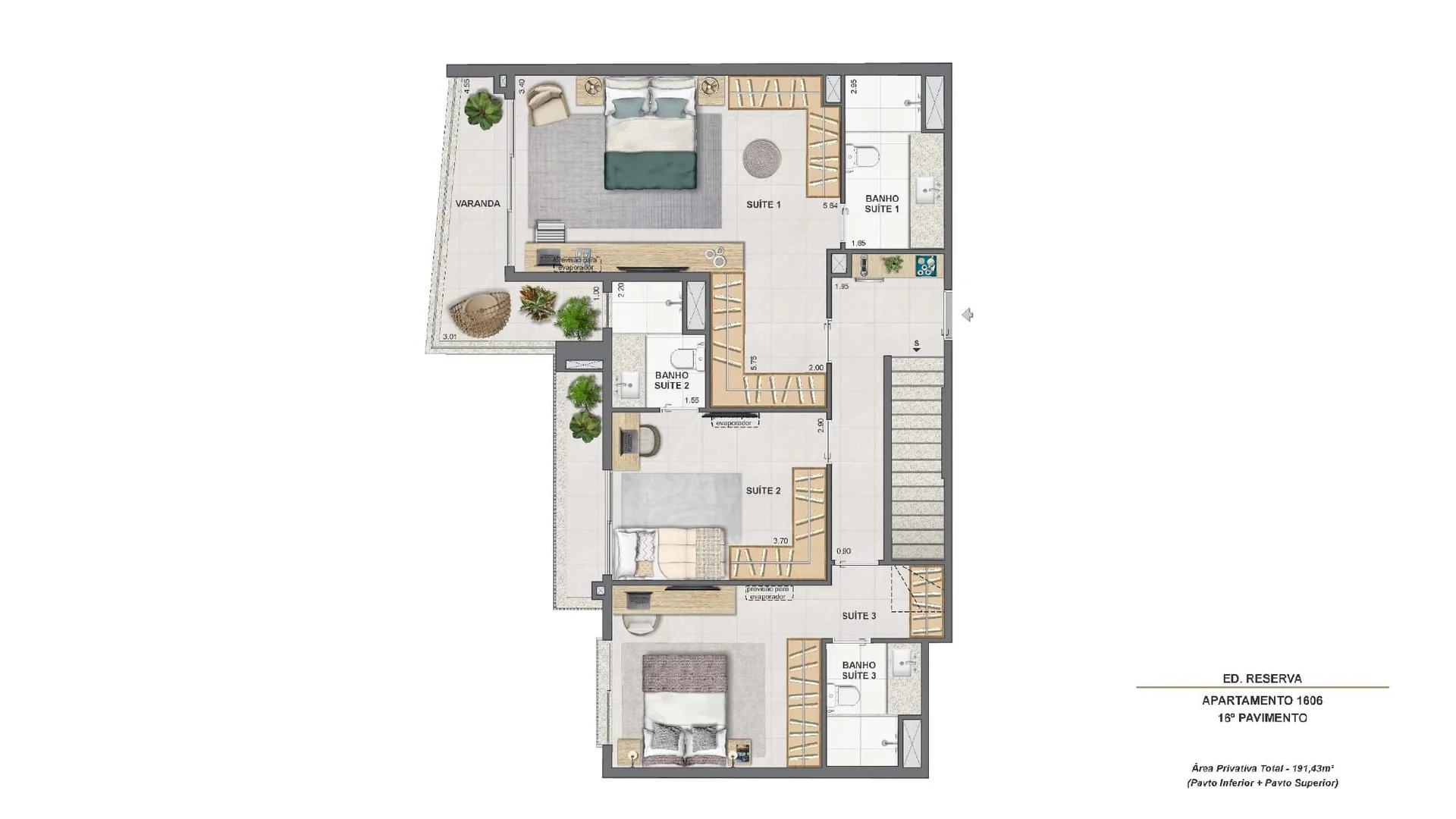 Planta 37: Endless Peninsula, apartamento de alto padrão na Barra da Tijuca, Rio de Janeiro