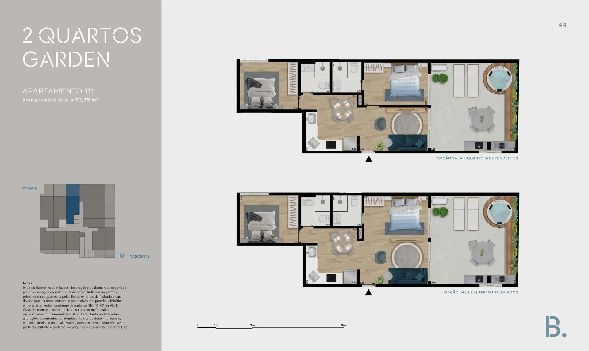 Planta 9: B.Lar Laranjeiras, apartamento de alto padrão em Laranjeiras, Rio de Janeiro