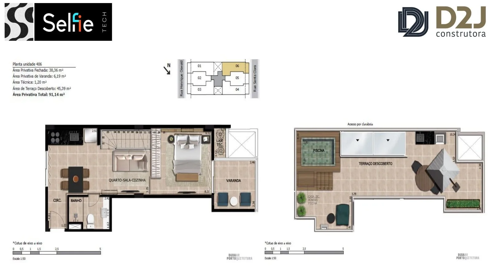 Planta 13: Selfie Tech Copacabana, apartamento de alto padrão em Copacabana, Rio de Janeiro