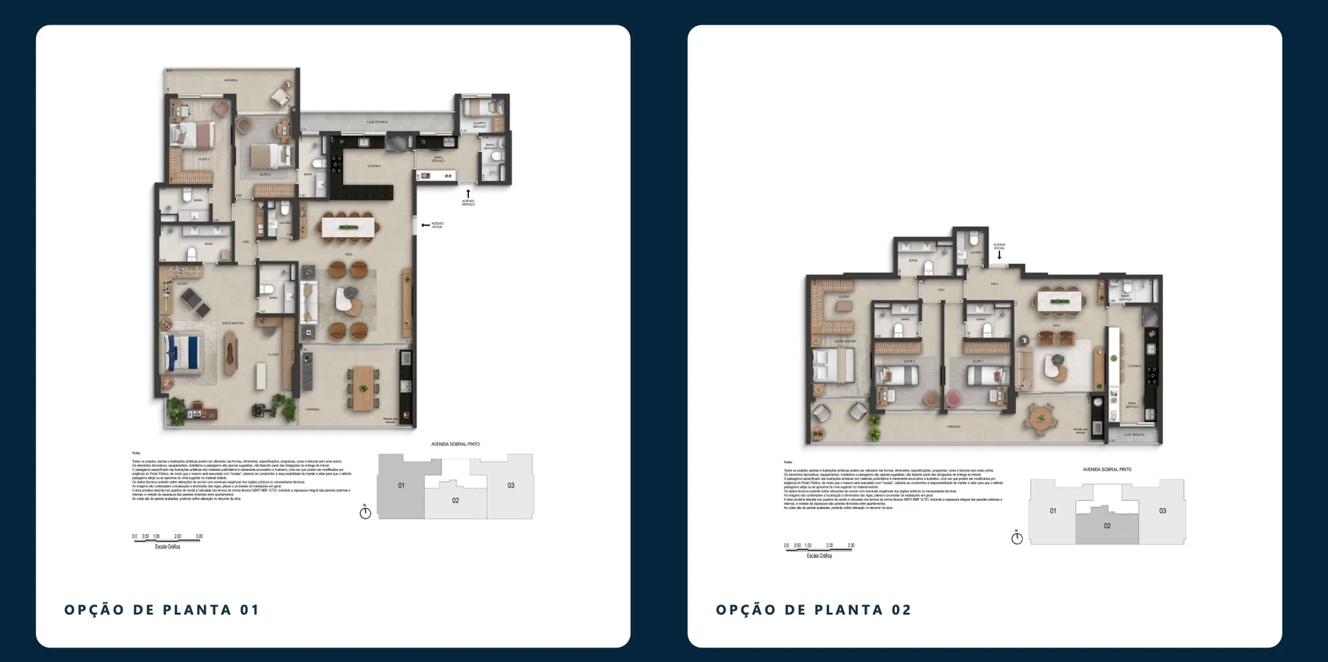 Planta 2: Breton Barra da Tijuca, apartamento de alto padrão na Barra da Tijuca, Rio de Janeiro