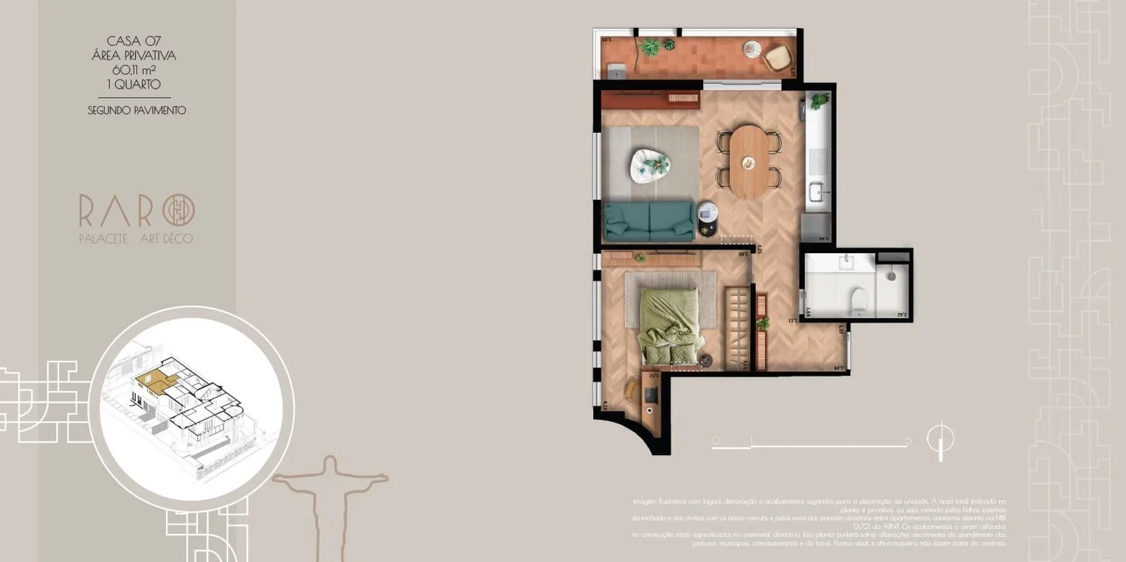 Planta 8: Raro Botafogo, apartamento de alto padrão em Botafogo, Rio de Janeiro