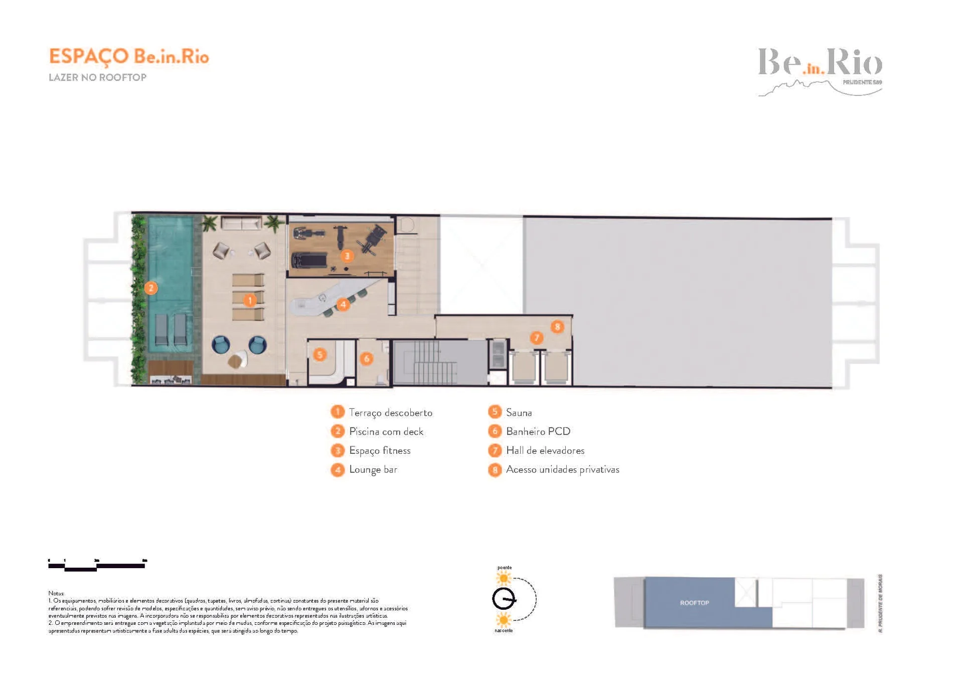 Planta 2: Ben in Rio Prudente 589, studio de alto padrão em Ipanema, Rio de Janeiro