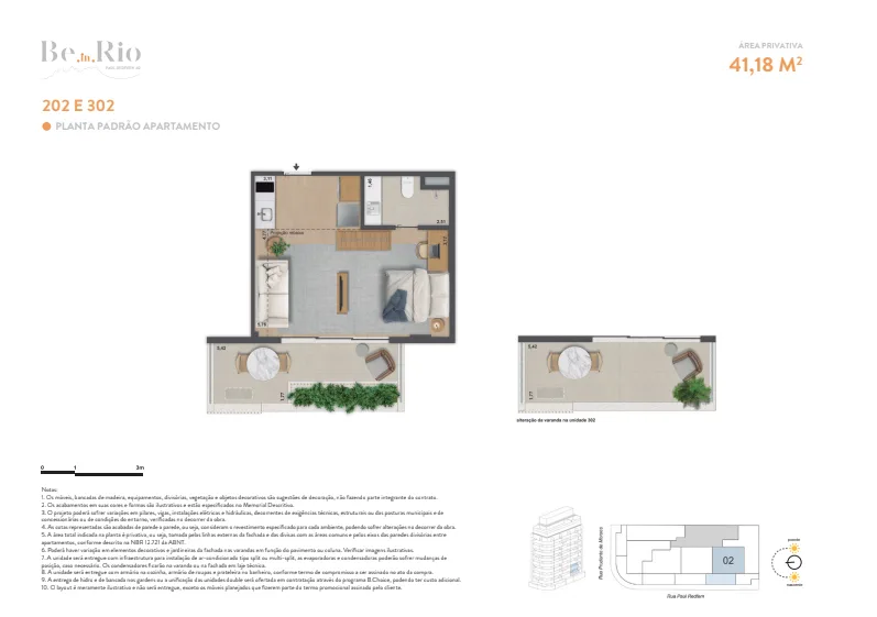 Planta 4: Ben in Rio Paul Redfern, apartamento de alto padrão em Ipanema, Rio de Janeiro