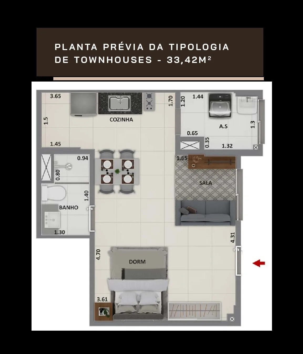 Planta 1: Metropolitan Dream, apartamento de alto padrão na Barra Olímpica, Rio de Janeiro