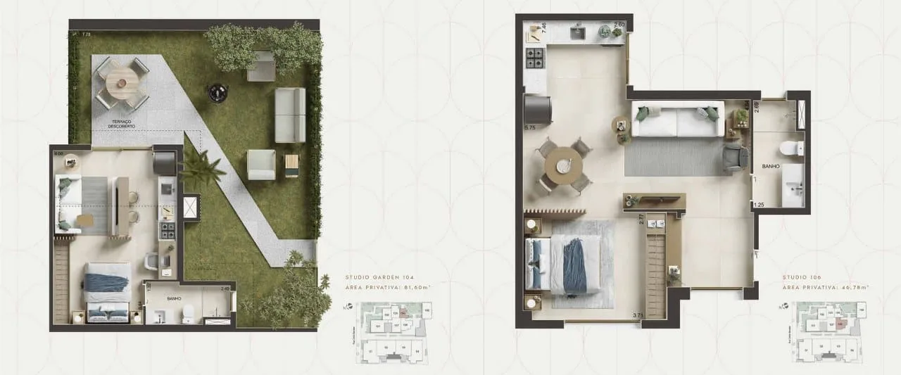 Planta 5: Oba Urca, apartamento de alto padrão na Urca, Rio de Janeiro