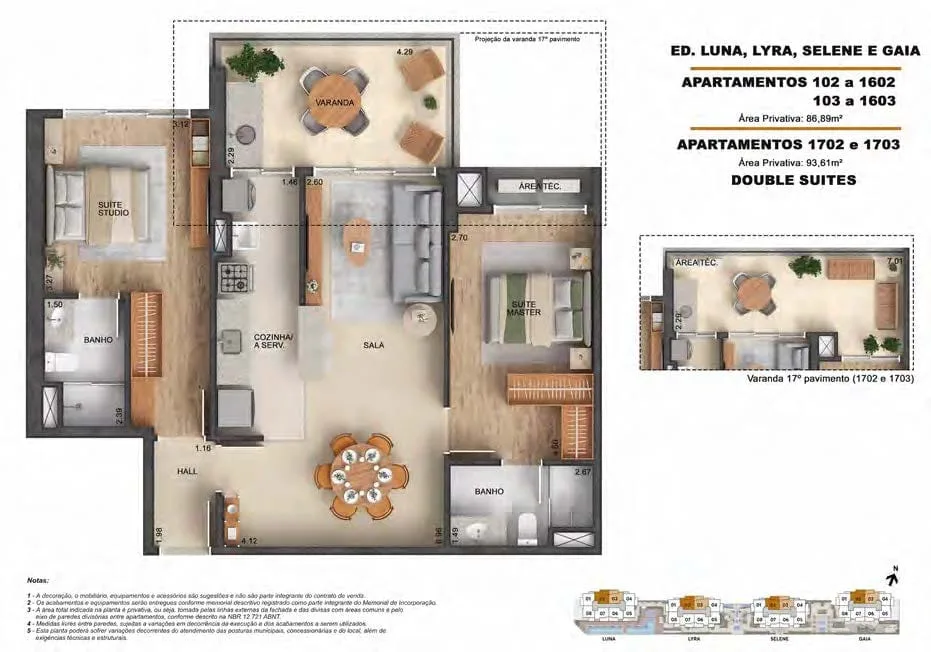 Planta 4: Astra Ilha Pura, apartamento de alto padrão na Barra da Tijuca, Rio de Janeiro