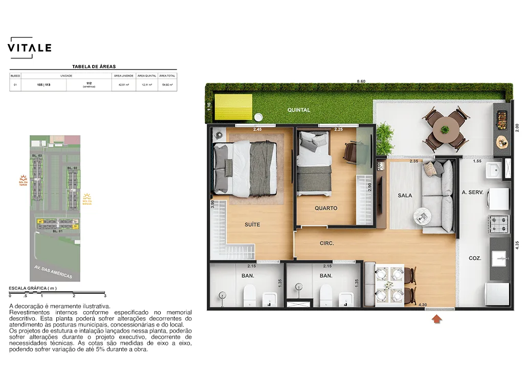 Planta 4: Tide Residencial, apartamento de alto padrão no Recreio dos Bandeirantes, Rio de Janeiro