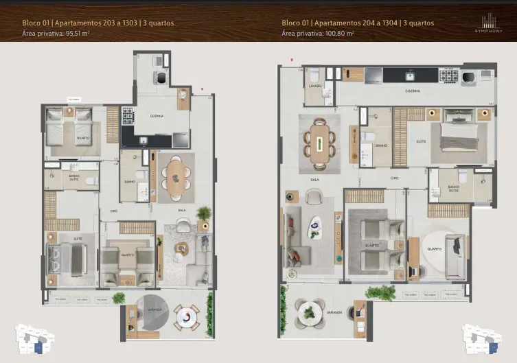 Planta 4: Symphony Residences Flamengo, apartamento de alto padrão no Flamengo, Rio de Janeiro