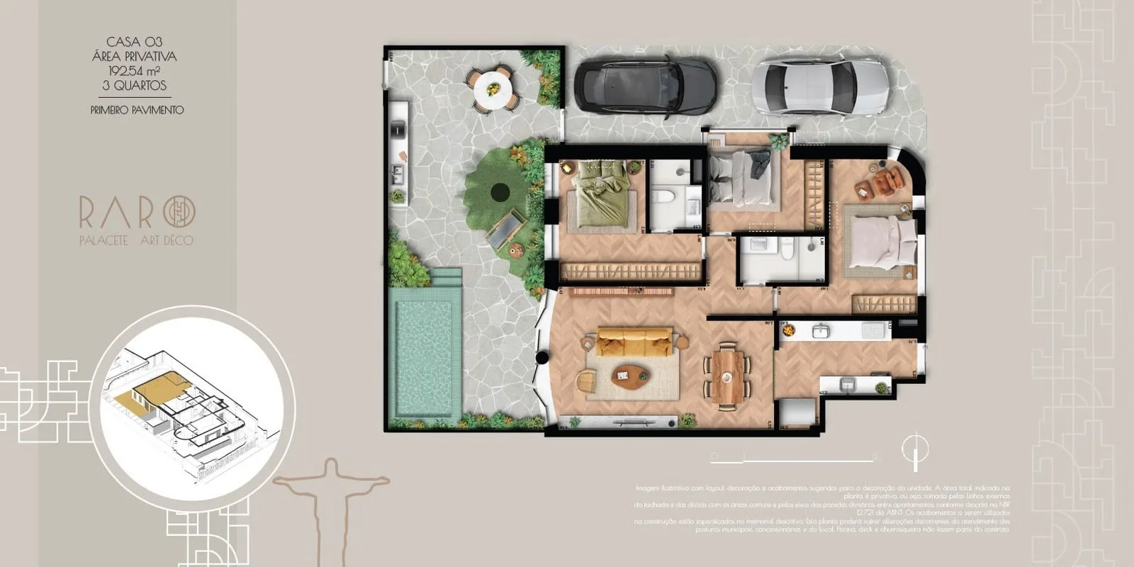 Planta 4: Raro Botafogo, apartamento de alto padrão em Botafogo, Rio de Janeiro