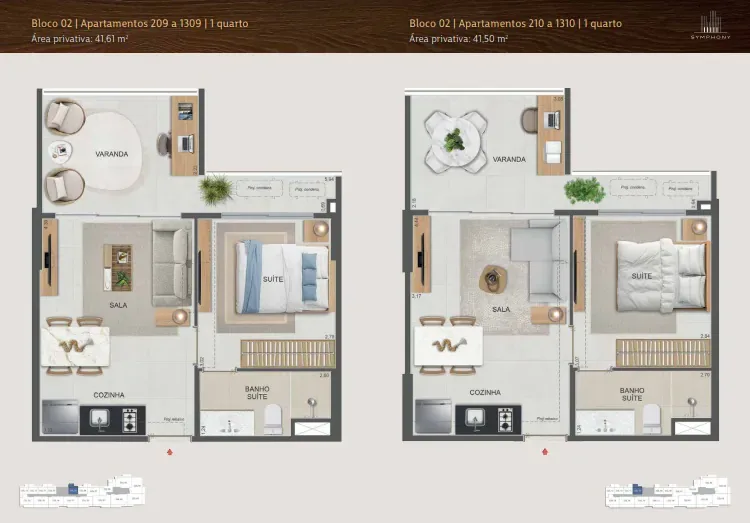 Planta 22: Symphony Residences Flamengo, apartamento de alto padrão no Flamengo, Rio de Janeiro