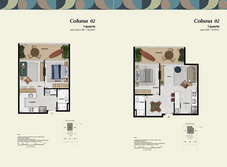Planta 2: Grid Residencial Gávea, apartamento de alto padrão na Gávea, Rio de Janeiro