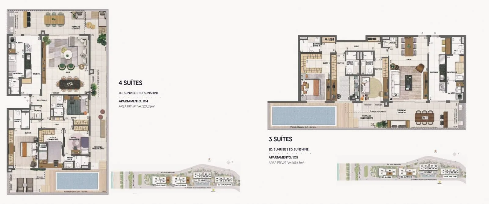 Planta 7: Wave By Yoo Barra, apartamento de alto padrão na Barra da Tijuca, Rio de Janeiro