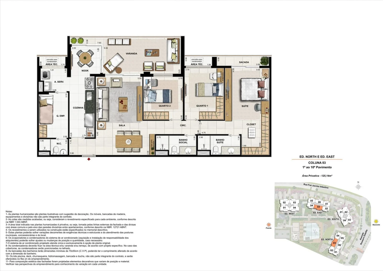 Planta 10: Latitud Barra da Tijuca, apartamento de alto padrão na Barra da Tijuca, Rio de Janeiro