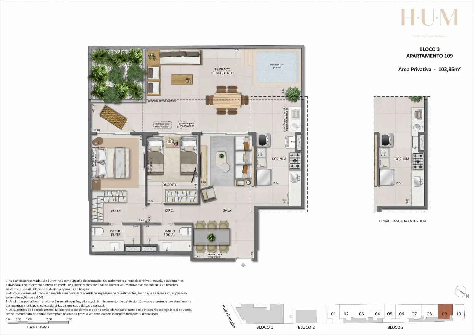 Planta 19: Hum Humaitá, apartamento de alto padrão em Outro, Rio de Janeiro