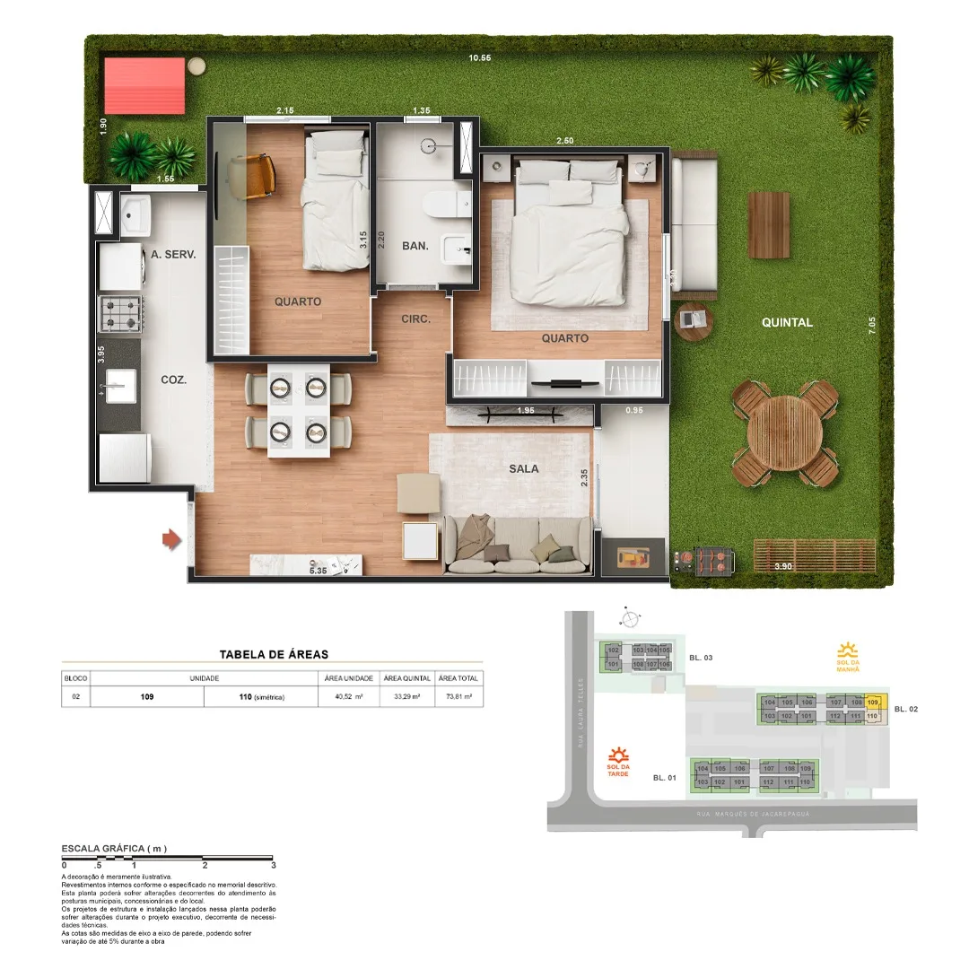 Planta 9: Vitale Walk Residencial, apartamento de alto padrão em Outro, Rio de Janeiro