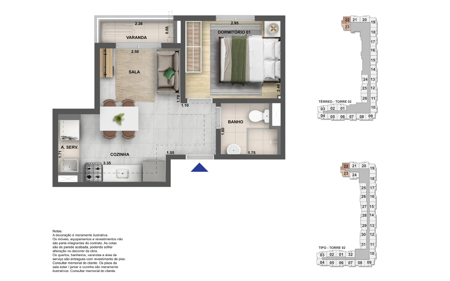 Planta 2: Nova Leopoldina Ramos, apartamento de alto padrão em Outro, Rio de Janeiro