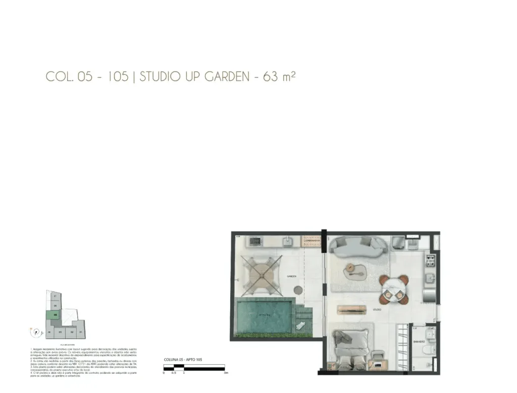 Planta 5: Satamini 12, apartamento de alto padrão na Tijuca, Rio de Janeiro