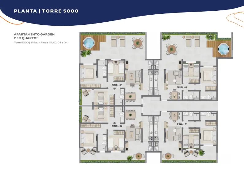 Planta 11: Breeze Inspire Residence, apartamento de alto padrão na Barra da Tijuca, Rio de Janeiro