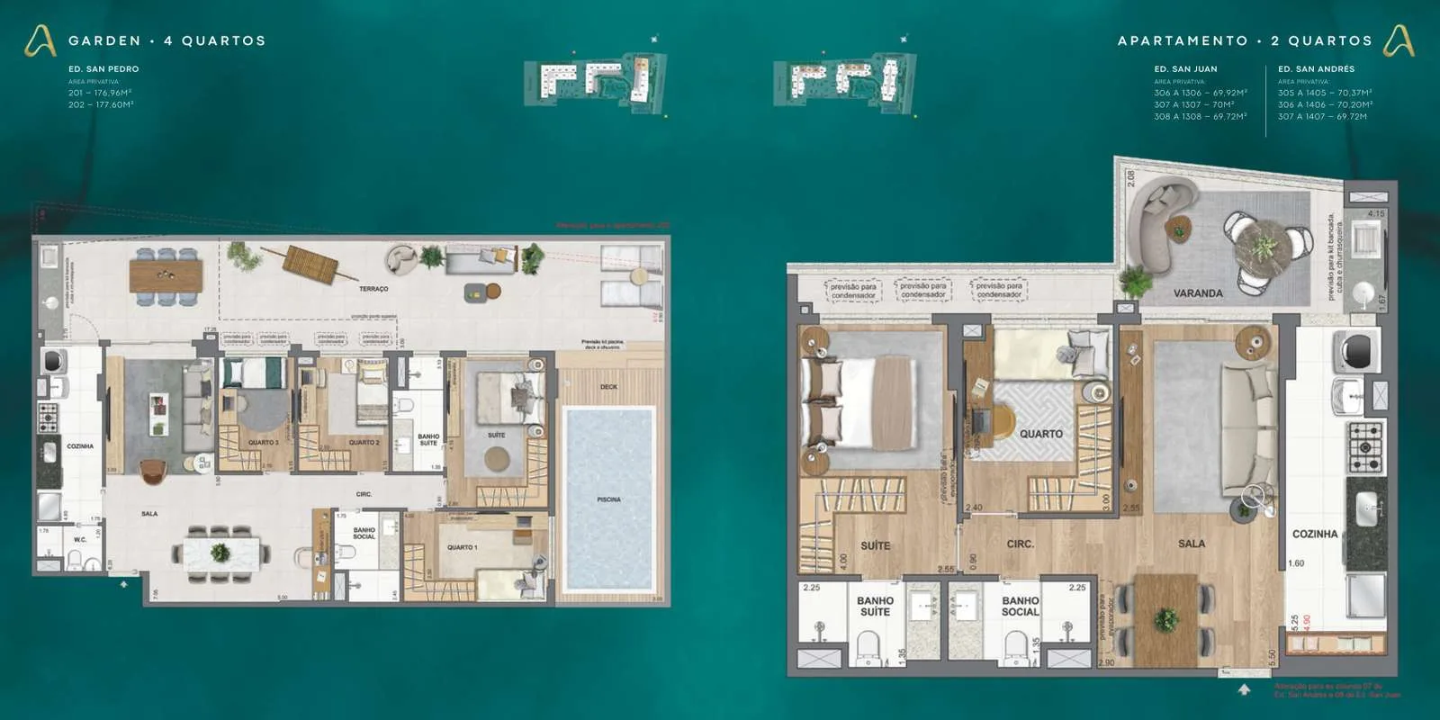 Planta 2: La Isla Residence Club, apartamento de alto padrão na Barra da Tijuca, Rio de Janeiro
