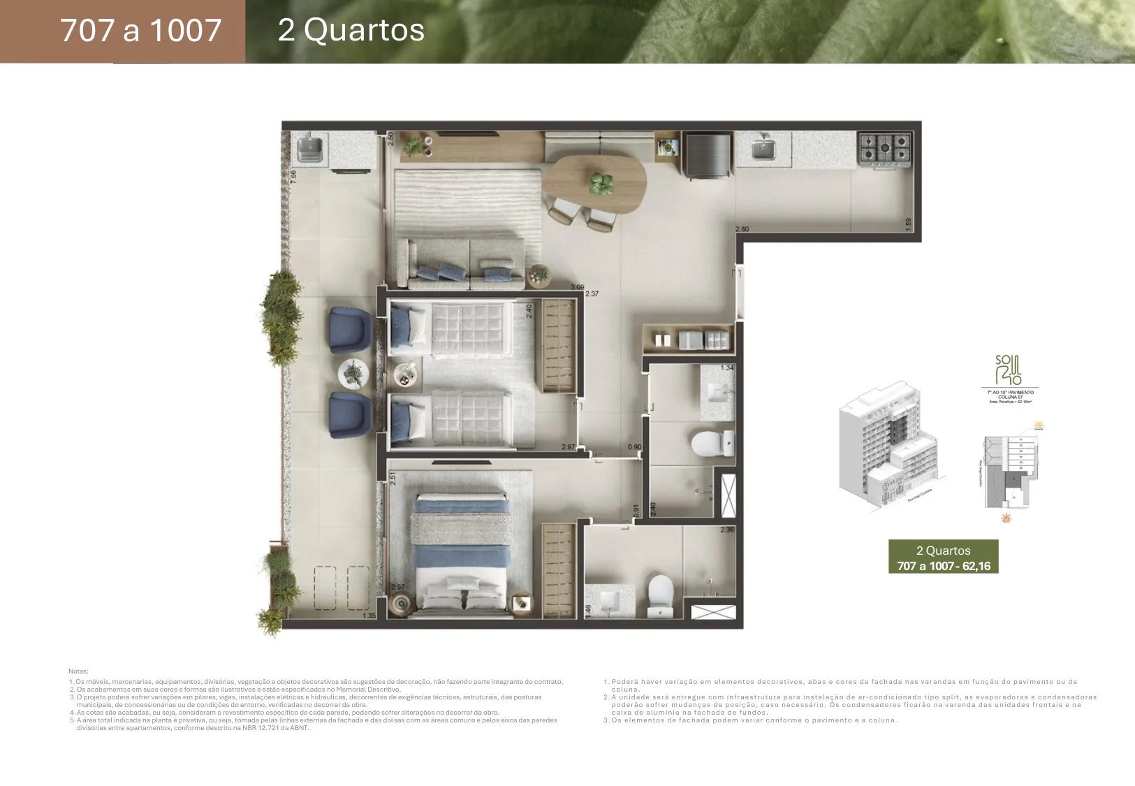 Planta 21: Soul Rio Gago Coutinho 53, studio de alto padrão em Laranjeiras, Rio de Janeiro