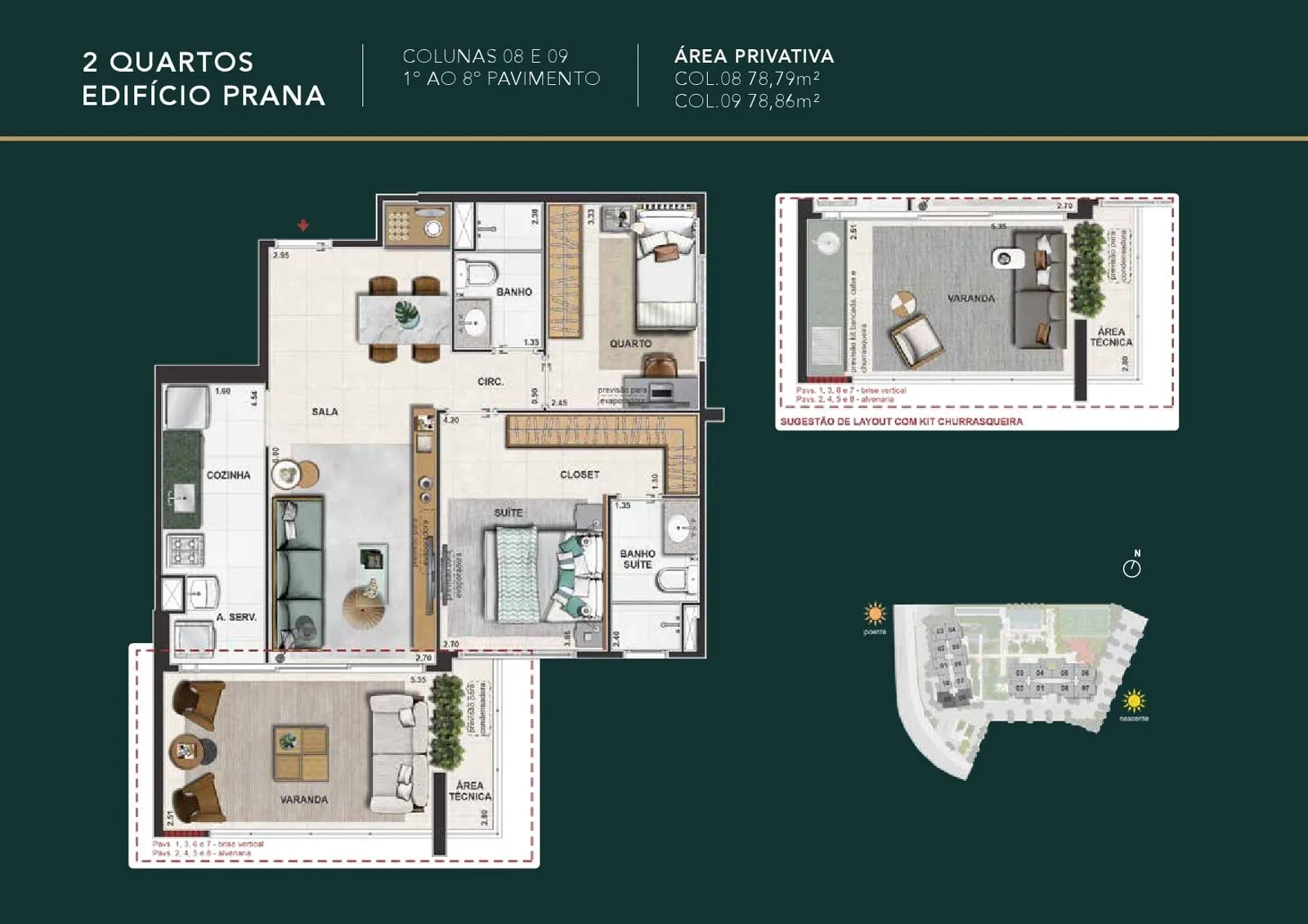 Planta 5: Mudrá Full Living, apartamento de alto padrão na Barra da Tijuca, Rio de Janeiro