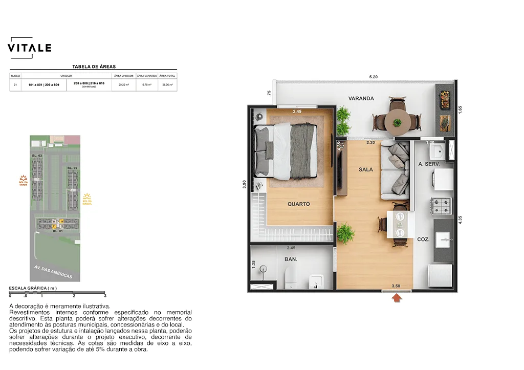 Planta 8: Tide Residencial, apartamento de alto padrão no Recreio dos Bandeirantes, Rio de Janeiro