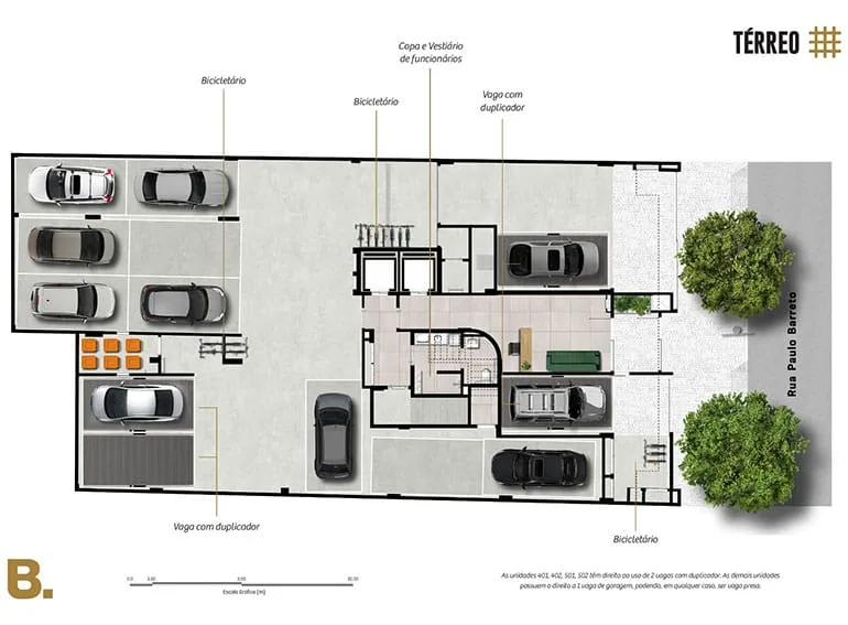 Planta 1: PB 50 Botafogo, apartamento de alto padrão em Botafogo, Rio de Janeiro