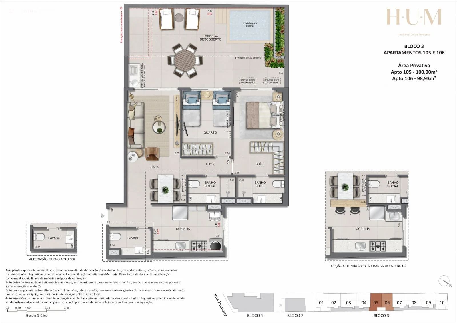 Planta 22: Hum Humaitá, apartamento de alto padrão em Outro, Rio de Janeiro