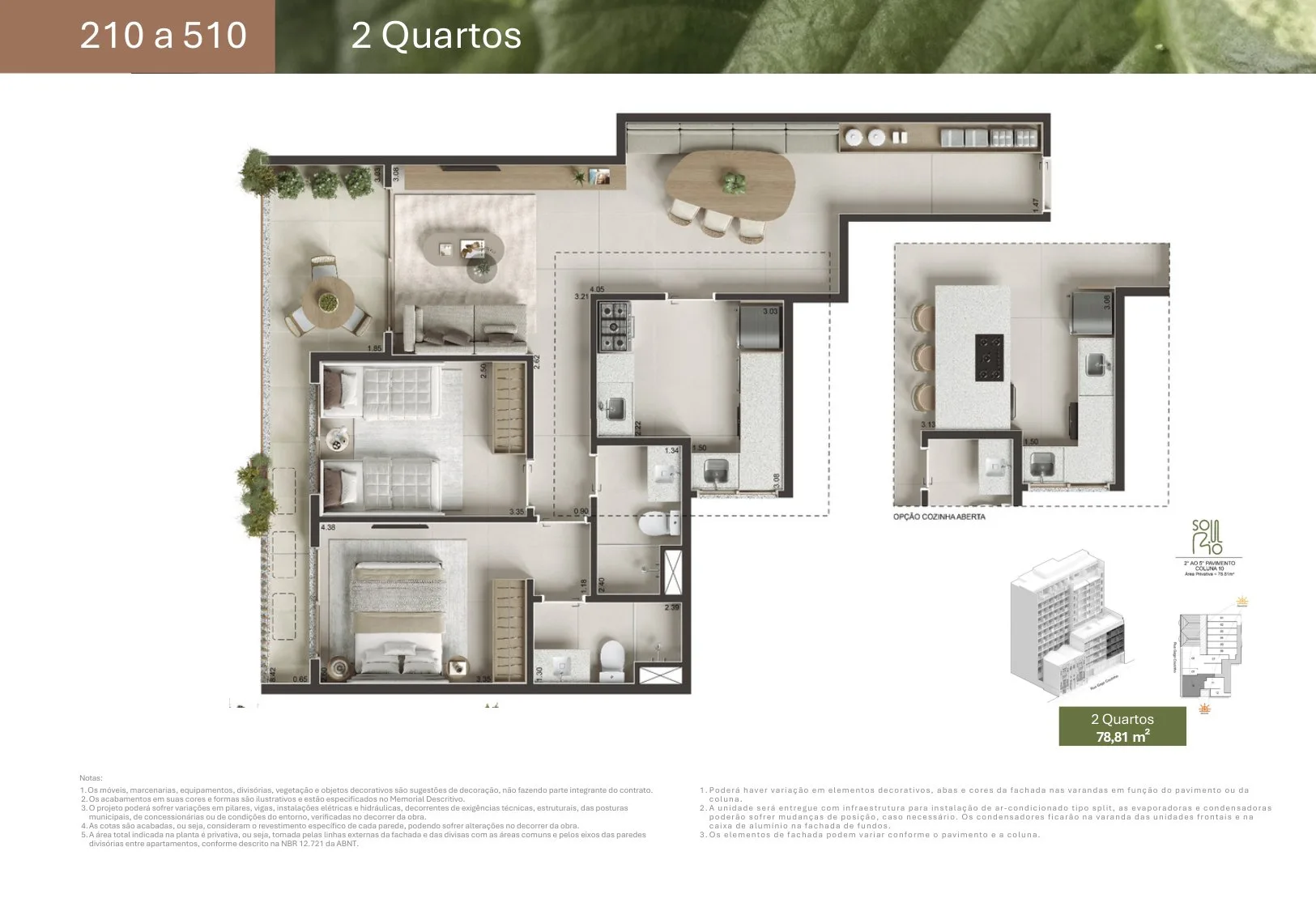 Planta 9: Soul Rio Gago Coutinho 53, studio de alto padrão em Laranjeiras, Rio de Janeiro