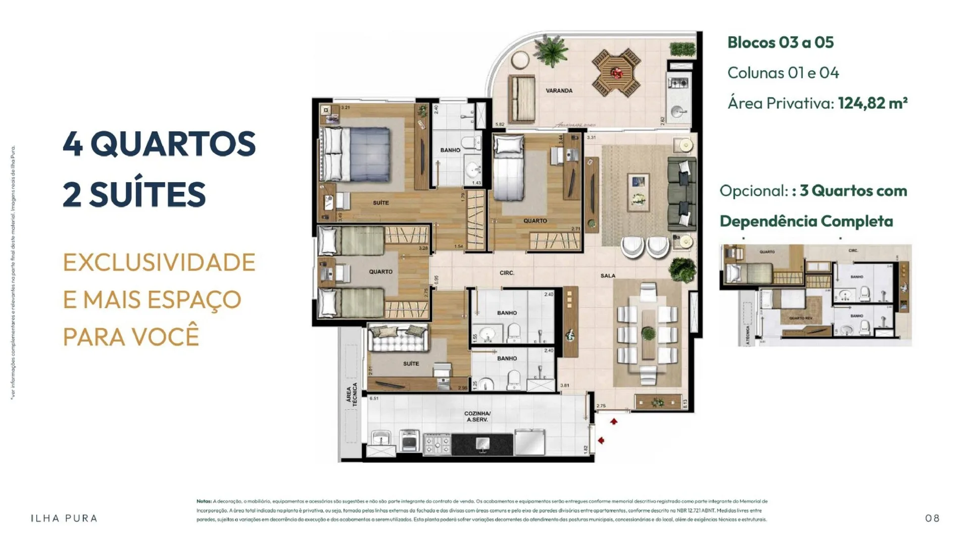 Planta 2: Elos Ilha Pura, apartamento de alto padrão na Barra da Tijuca, Rio de Janeiro