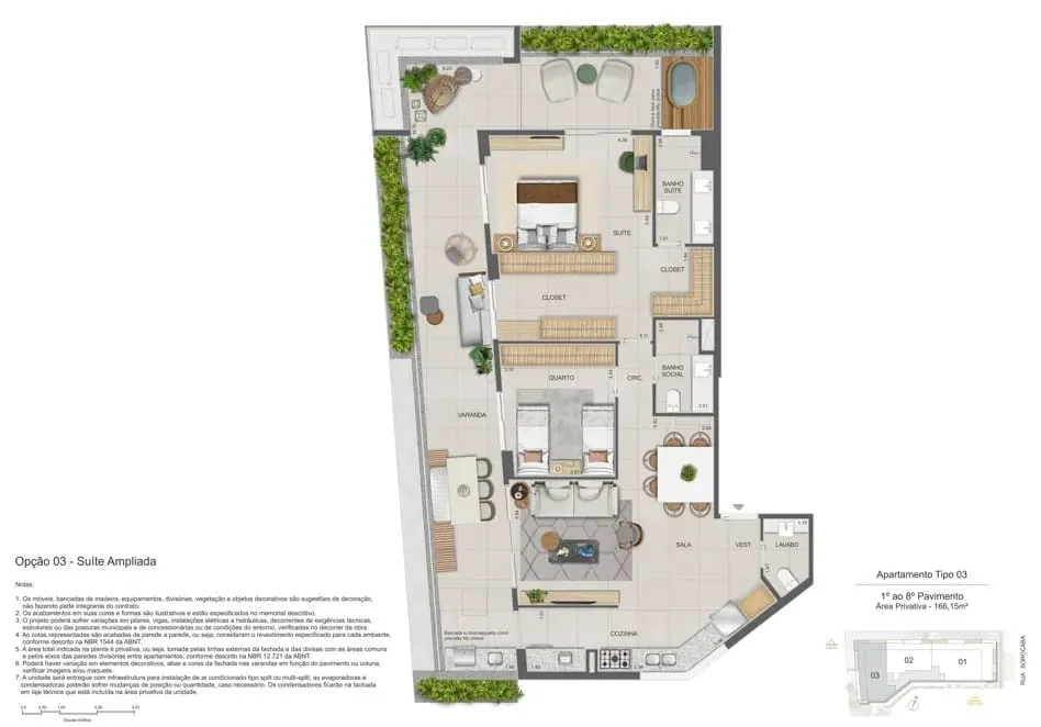 Planta 12: Zenture Residencial, apartamento de alto padrão em Botafogo, Rio de Janeiro