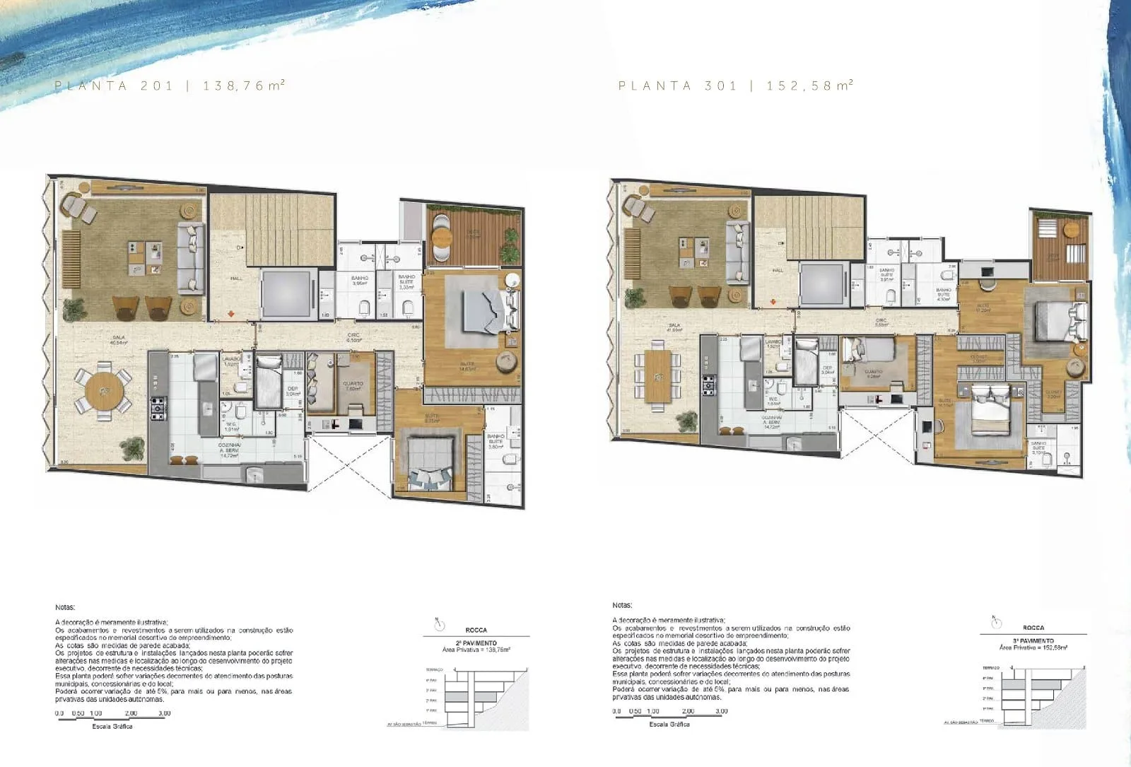 Planta 2: Rocca Urca Inti, apartamento de alto padrão na Urca, Rio de Janeiro