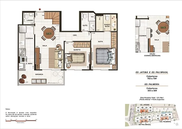 Planta 5: Grand Village Freguesia Residence Club, apartamento de alto padrão em Outro, Rio de Janeiro