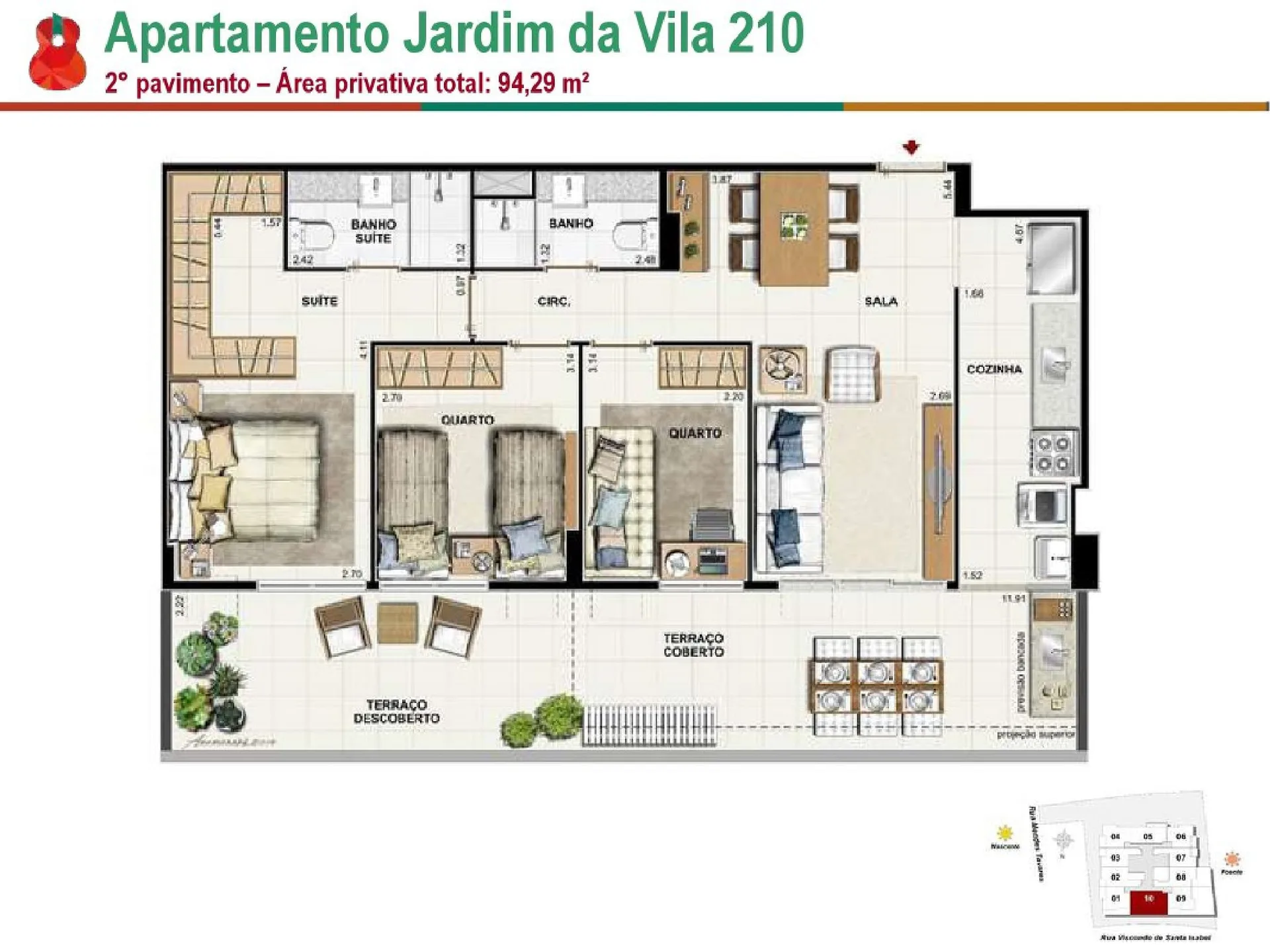 Planta 5: Vila Bela Residencial, apartamento de alto padrão em Outro, Rio de Janeiro
