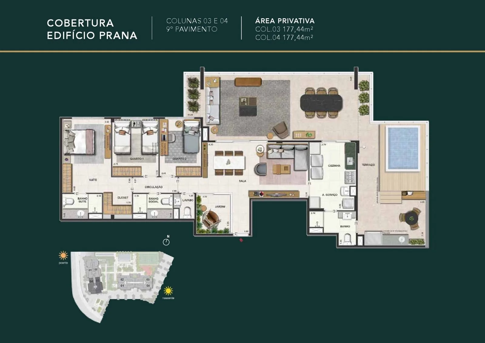 Planta 11: Mudrá Full Living, apartamento de alto padrão na Barra da Tijuca, Rio de Janeiro