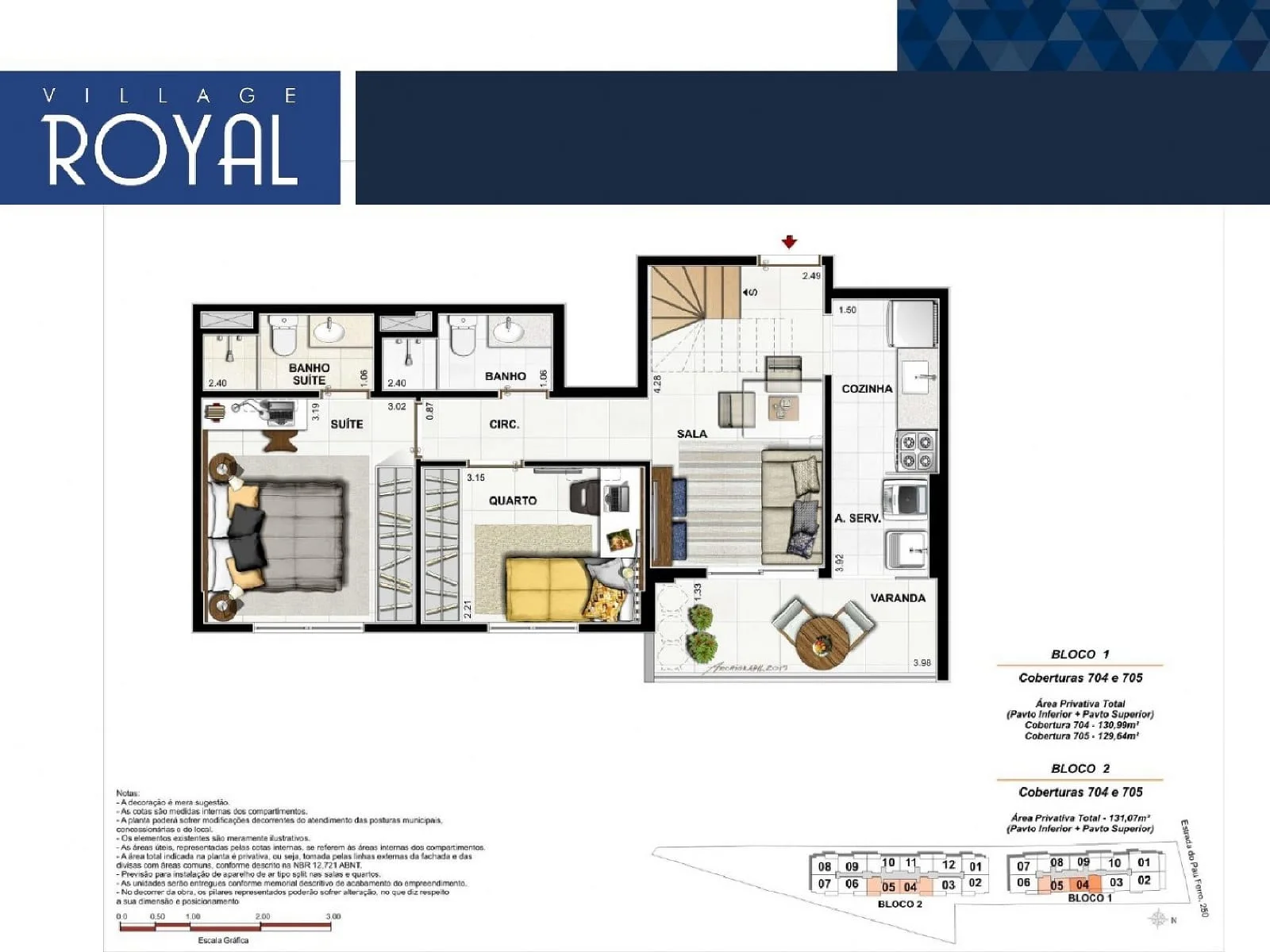 Planta 10: Village Royal Freguesia, apartamento de alto padrão em Outro, Rio de Janeiro