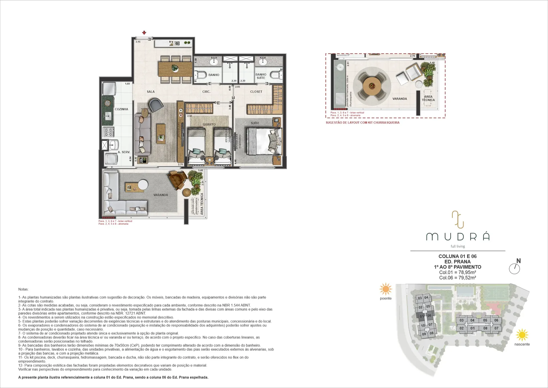 Planta 9: Barra Family Resort, apartamento de alto padrão no Recreio dos Bandeirantes, Rio de Janeiro