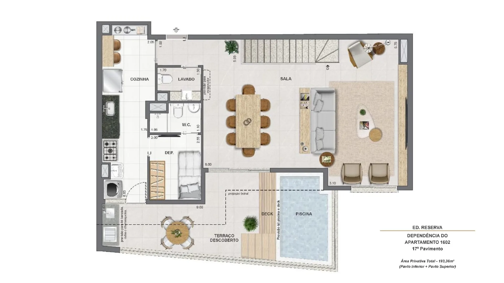 Planta 30: Endless Peninsula, apartamento de alto padrão na Barra da Tijuca, Rio de Janeiro