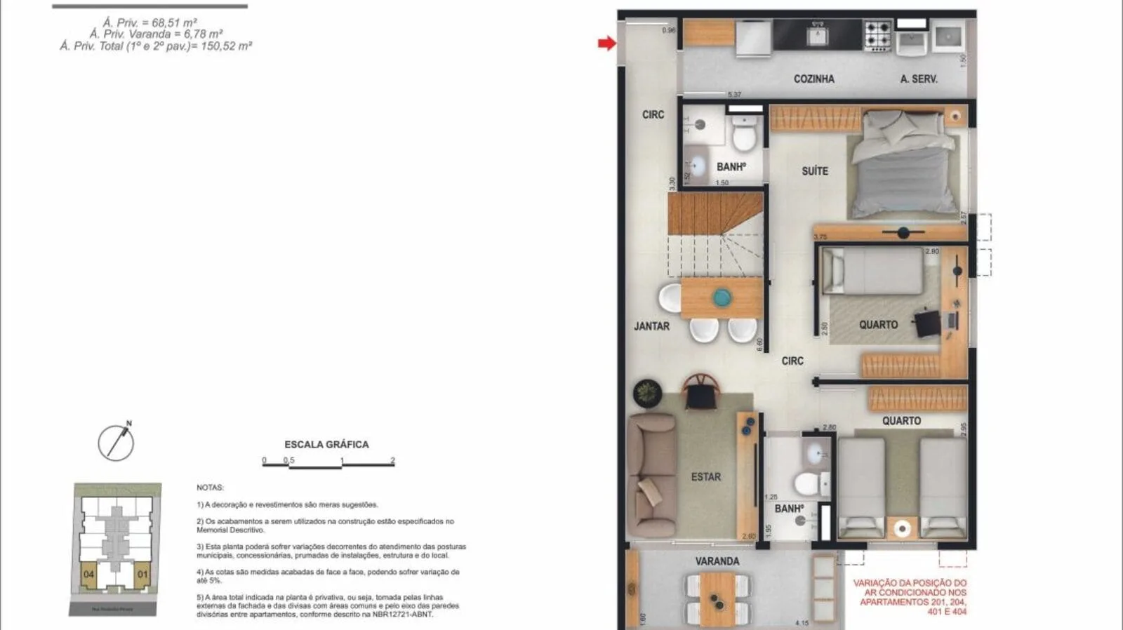 Planta 7: Mode Freguesia, apartamento de alto padrão em Outro, Rio de Janeiro
