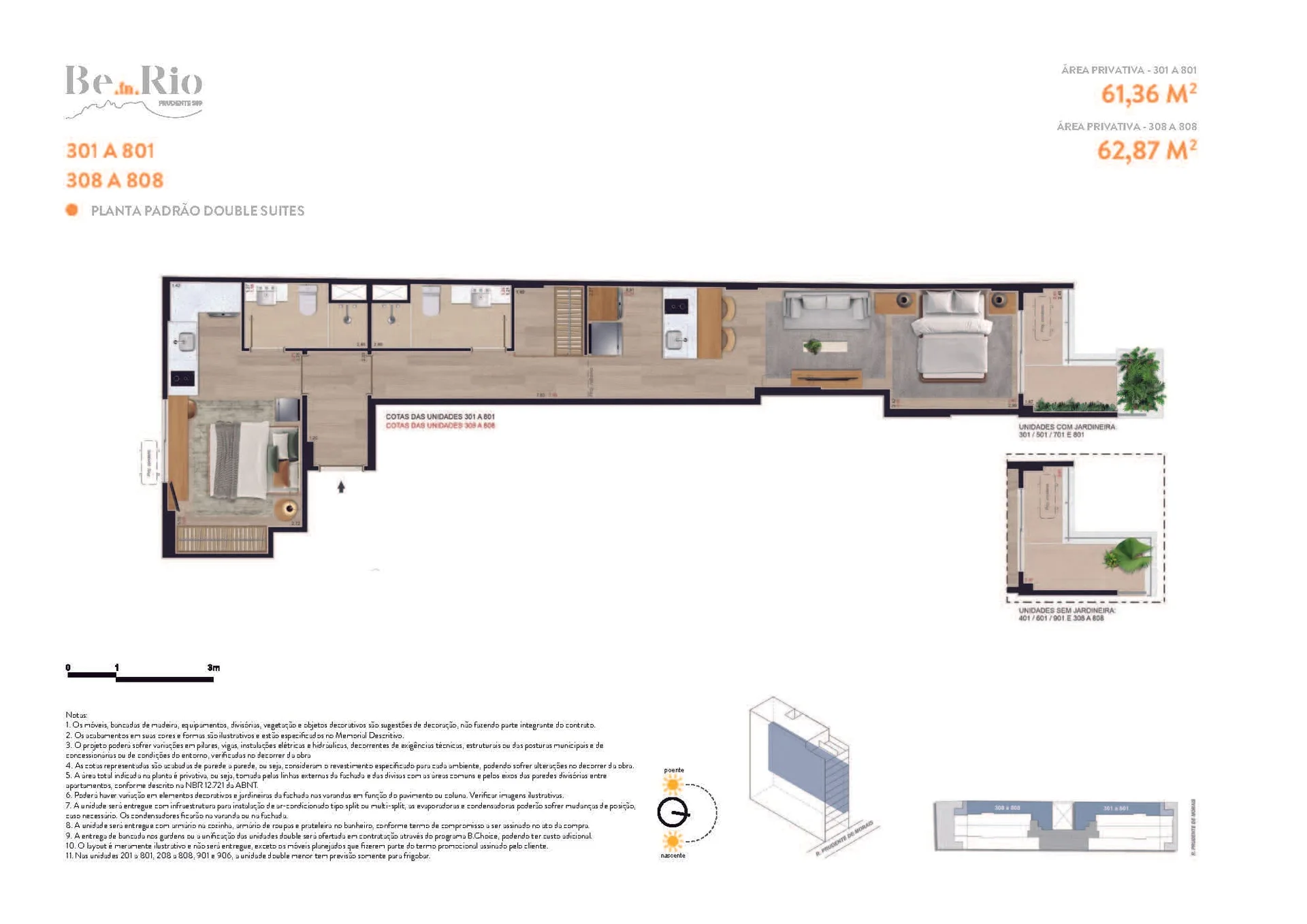 Planta 11: Be in Rio Prudente 589, studio de alto padrão em Ipanema, Rio de Janeiro