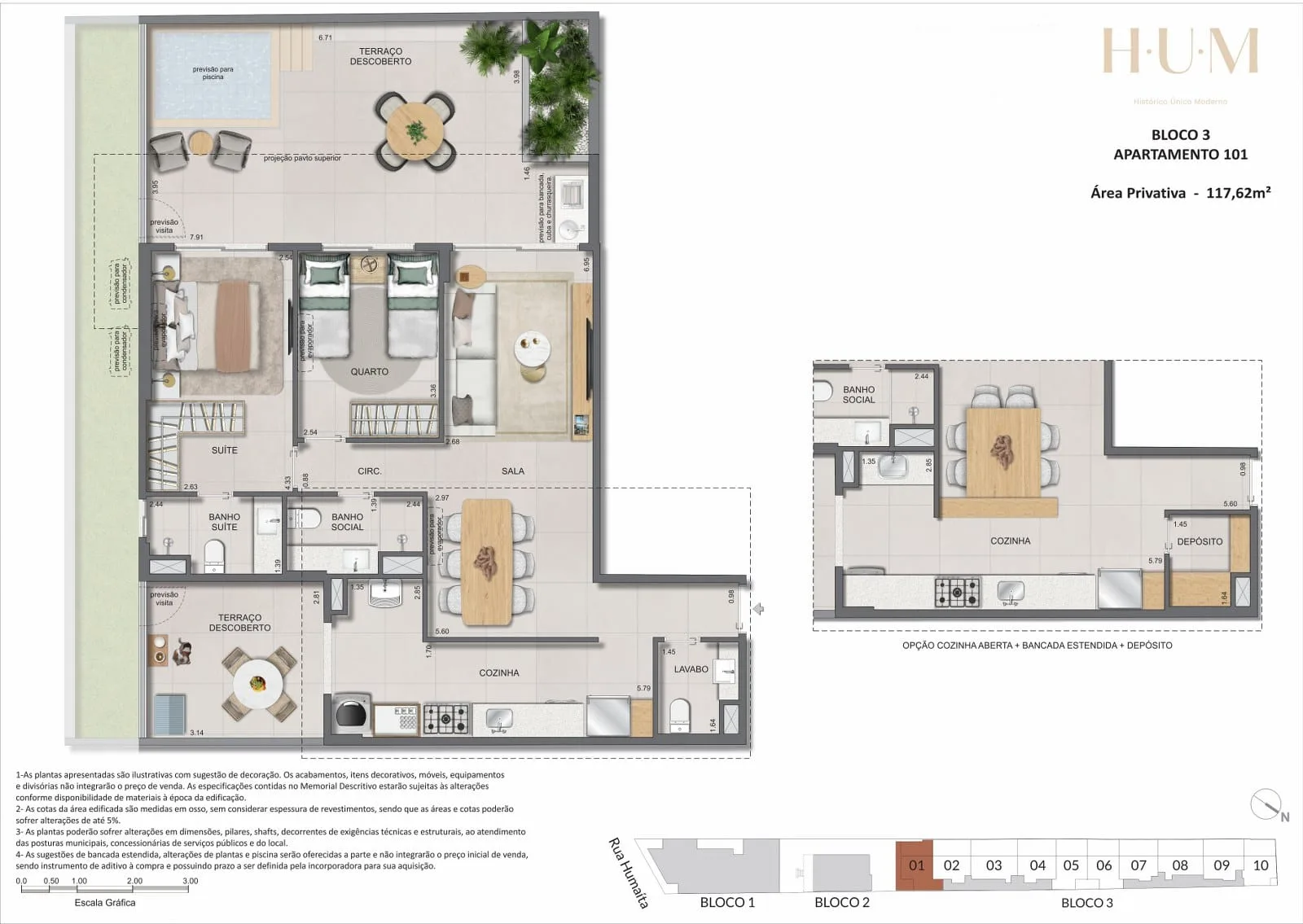 Planta 16: Hum Humaitá, apartamento de alto padrão em Outro, Rio de Janeiro